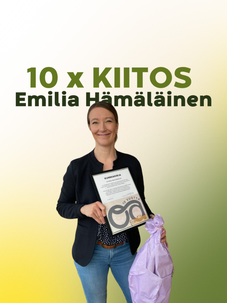 10 x kiitos Emilia Hämäläinen